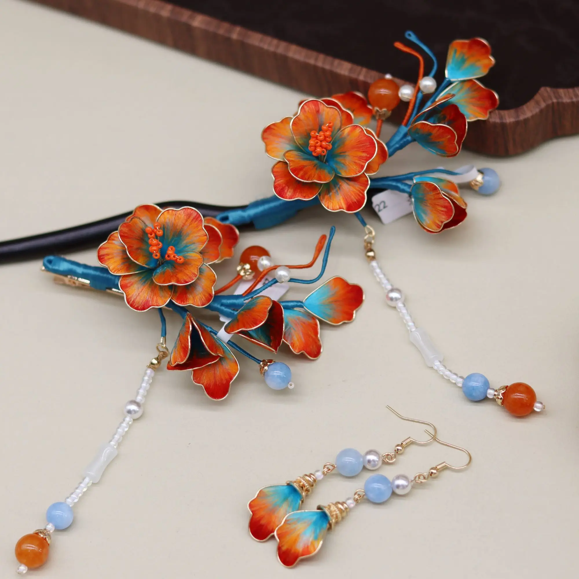 barrette-a-cheveux-en-velours-de-soie-motif-floral-inspire-de-dunhuang-pince-a-cheveux-en-filigrane-faite-a-la-main-nouvel-ornement-de-cheveux-vintage-de-style-chinois-ich