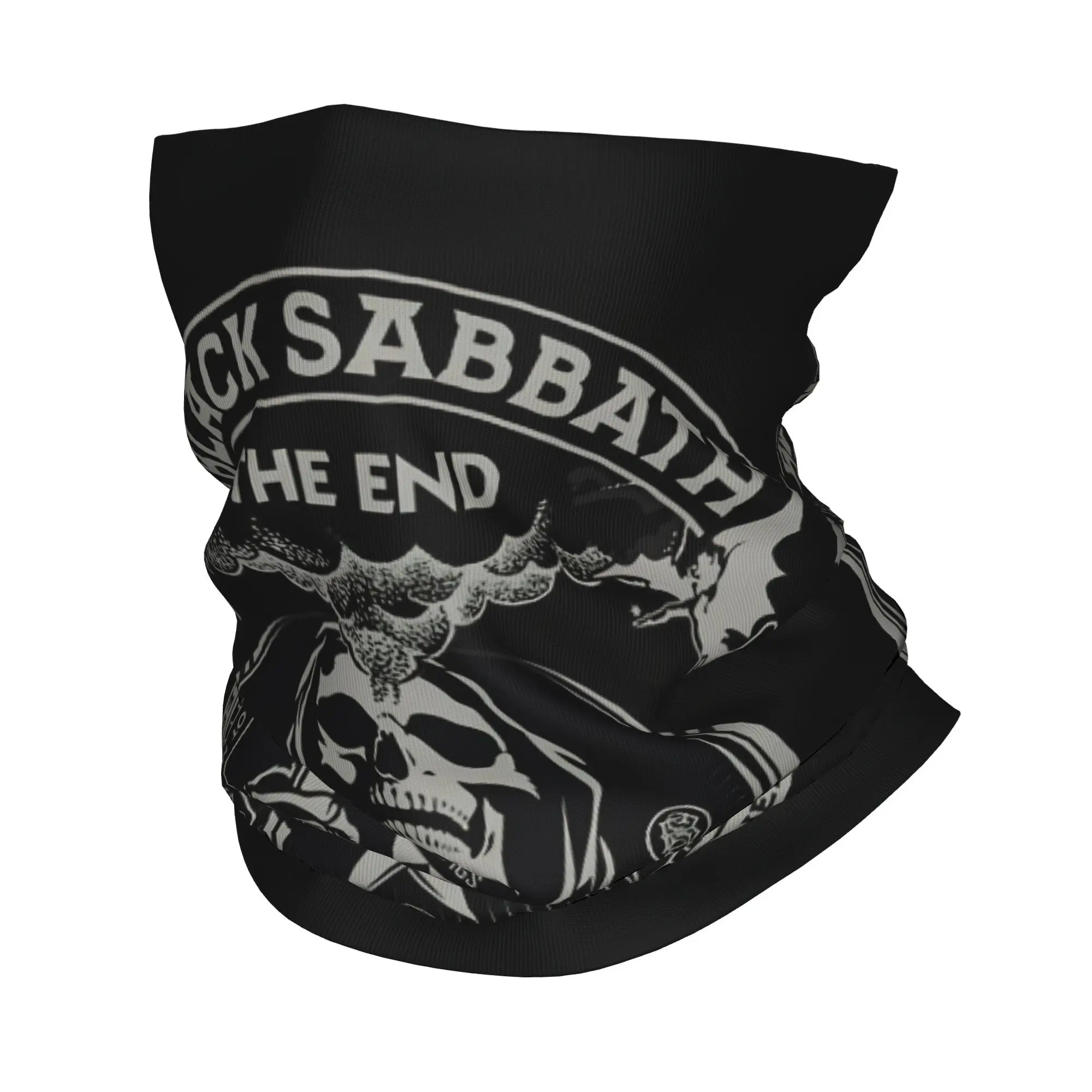 Custom S-Sabbathed Heavy Metal Winter Headband Neck Warmer Men Women Ski Cycling Tube Scarf Rock Metal Music Face Bandana Gaiter