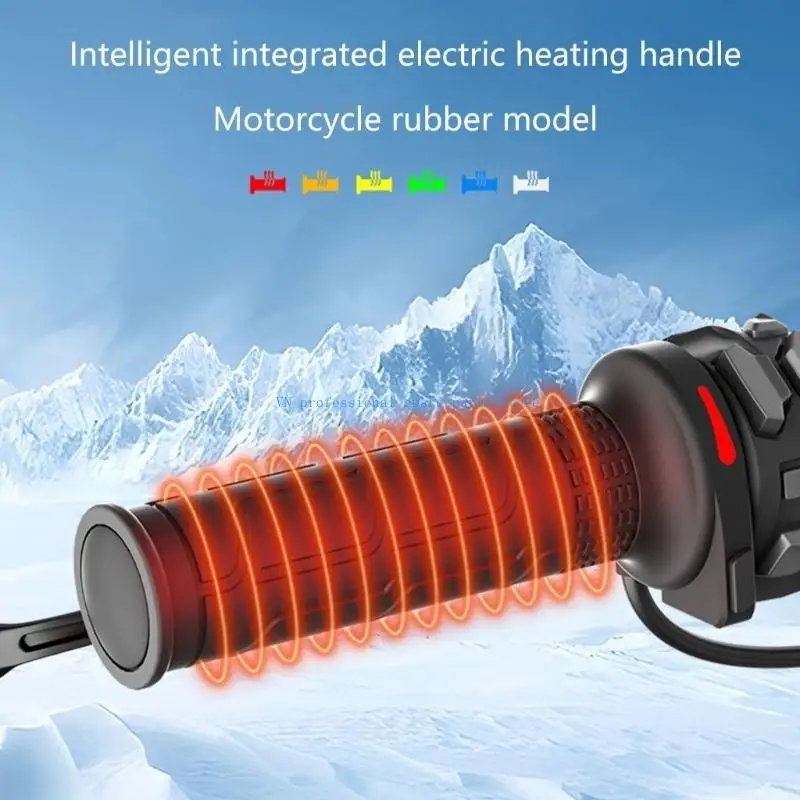 41XA Motorrad-Gummi-Heizgriffe, 6-Gang-Heizsystem mit Memory-Funktion für den Winter – Detail 9