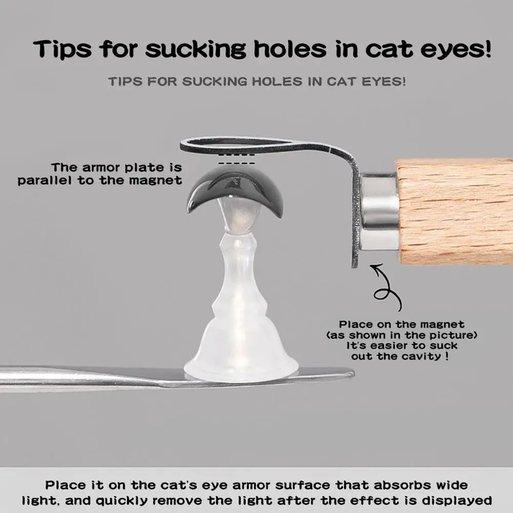 10 قطعة/5 قطعة/1 قطعة مسمار جوفاء عين القط المغناطيس أدوات ثقب فارغ متعدد الوظائف لتقوم بها بنفسك مسمار الفن تصميم استخدام مع مسمار البولندية استخدام سهلة #6
