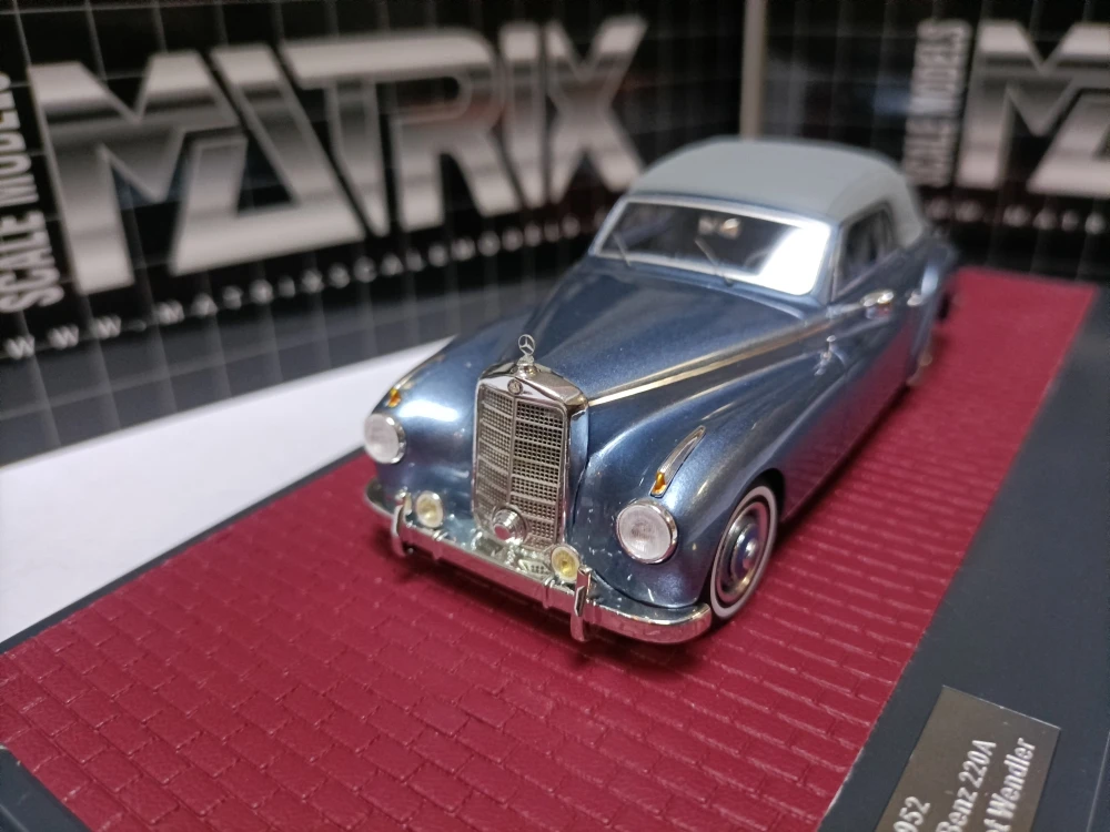 Matrix 1:43 220A W187 Wendler 1952 Vintage Car Simulation Limited Edition Resin Metal Static Car Model Toy Gift