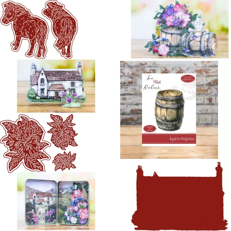 The Horse's Tail Is Very Beautiful Metal Cutting Dies Slimline Essentials Scrap Booking Card Stencil Cut Die for DIY Handmade