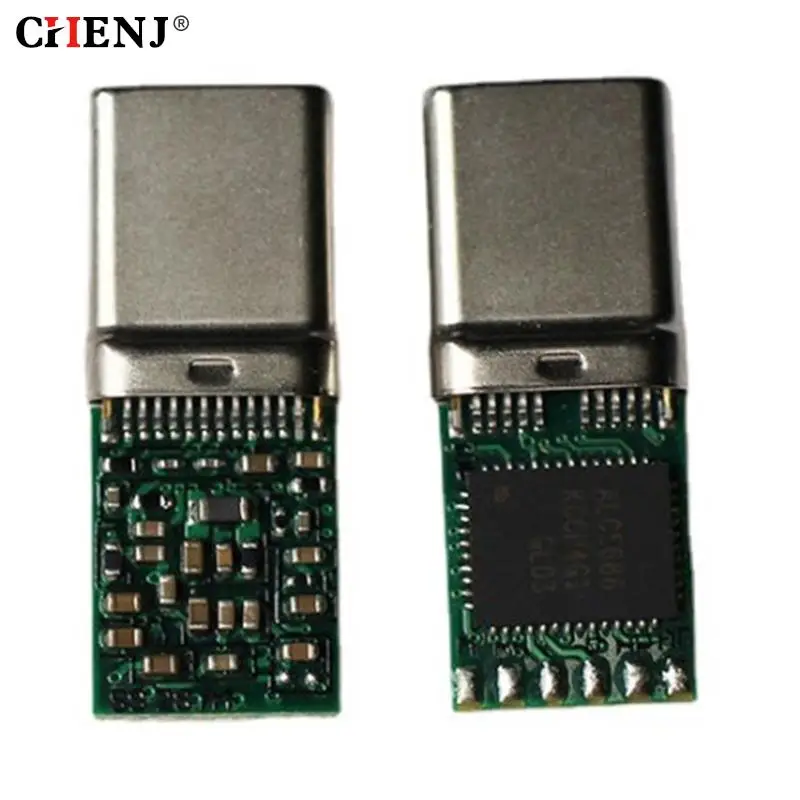 1pc AL5686 Chip Type-C Digital Audio Headphone Plug DAC Decoding Lossless Sound 32bit 384khz USB C Hifi Connector Adapter