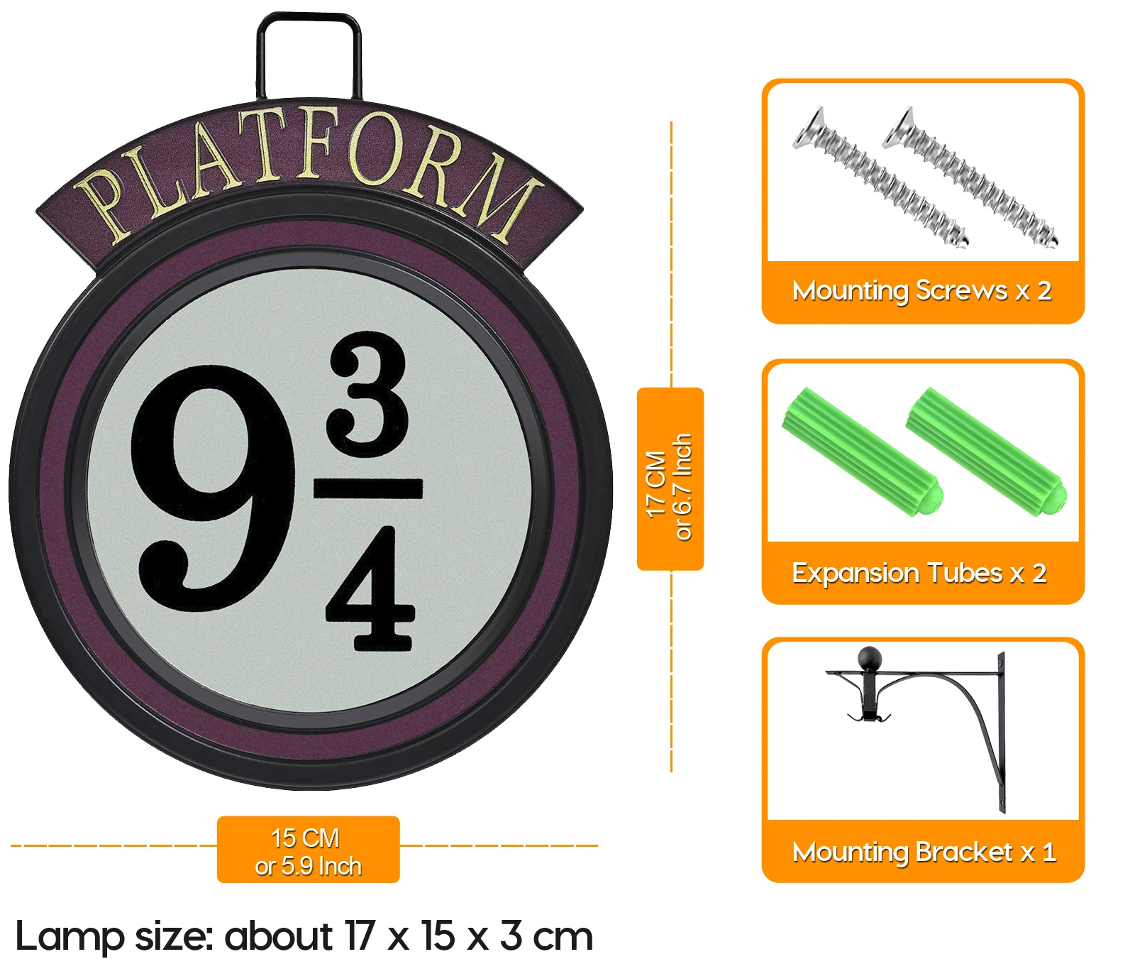 Lampu Malam LED Retro Ajaib Platform Lampu Dinding Gantung Kreatif Lampu Hogwarts 3D Dekorasi Halloween Rumah Harris Hadiah Unik