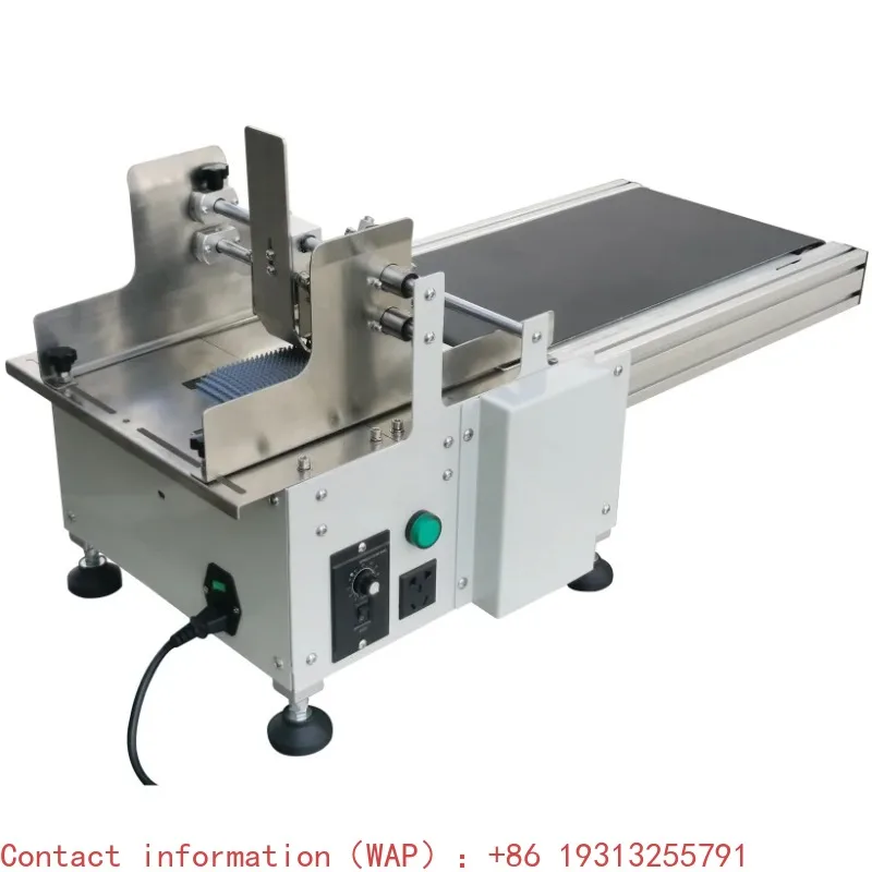 

【Best-selling】Yaomatec Desktop Adjustable Speed Conveyor Automatic Paging Machine Type Plastic Bag Friction Feeder Belt