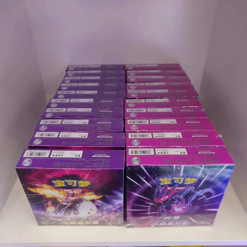 Juego de cartas coleccionables de Pokémon Original, espada y escudo oficial de tarjetas PTCG chinas simplificadas, paquete de suplemento índigo rico en colores