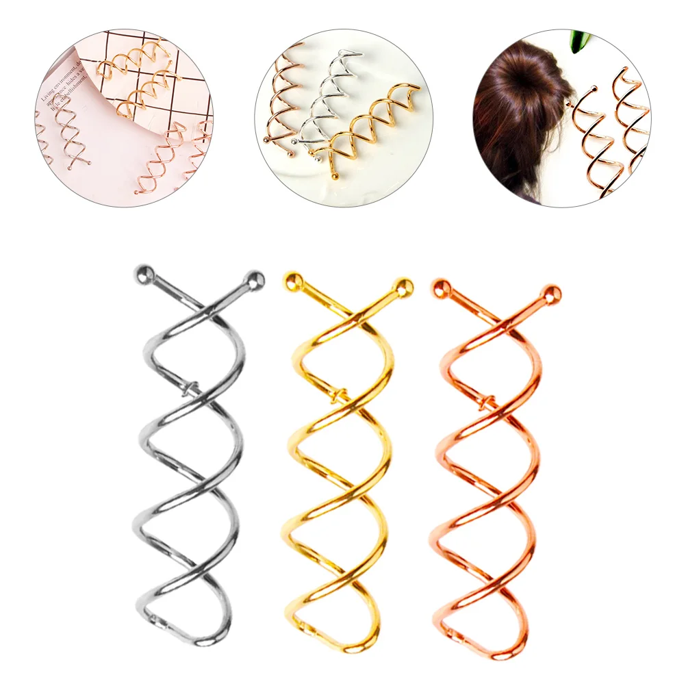 

30pcs Spiral Hair Pin Clip Gold Gold 10 Each Easy Styling No Damage Versatile Occasions Daily School Party Wedding