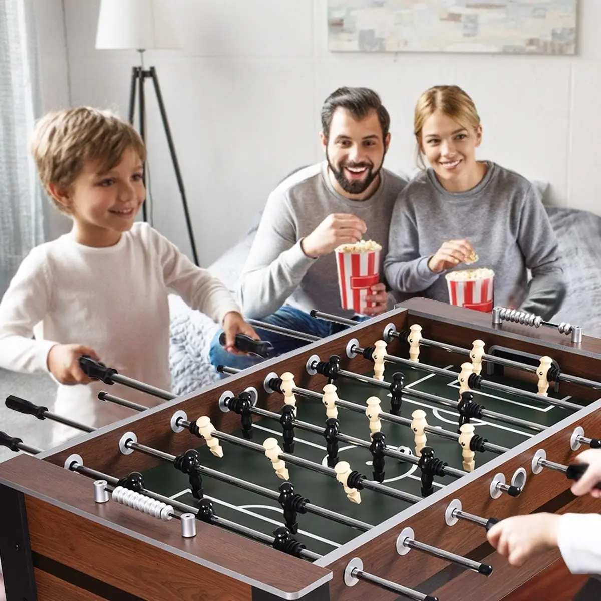 Foosball Table, Soccer Game Table Competition Sized Football Arcade for Adults, Kids, Indoor Game Room Sport