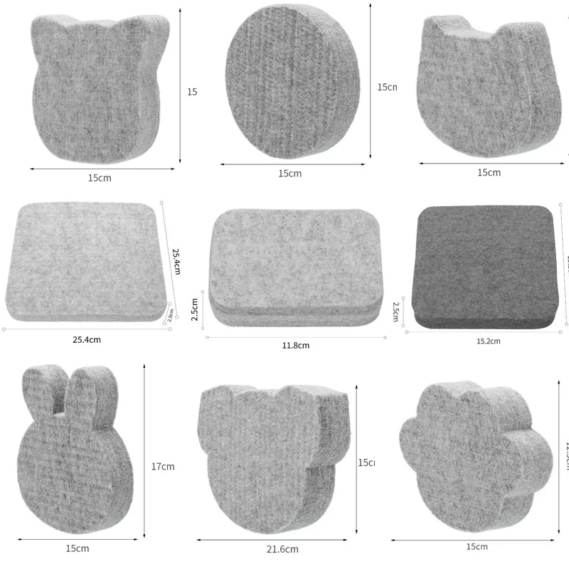 Hot sale 1Pc High Density Felt Pad Handmade Wool Poke DIY Needle Felting Poked Pad Leather Craft Tool Sewing Accessories