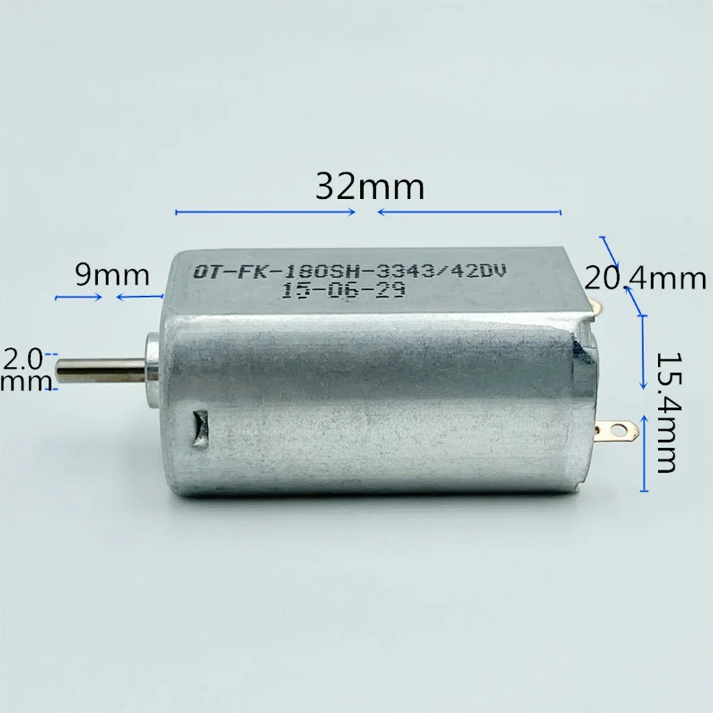 DC 3V-6V 180SH-3343 DC micro carbon brush motor 11000RPM-22000RPM high speed high torque for toy model diy experimental motor