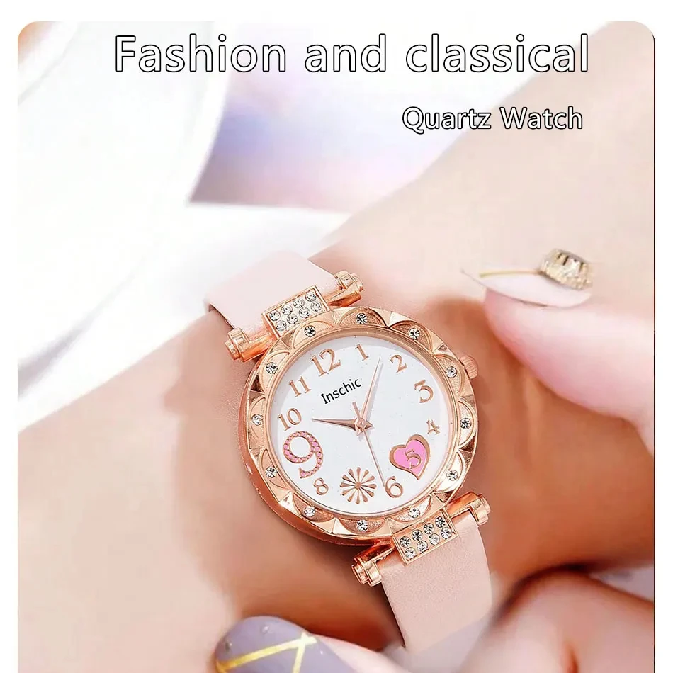 Orologio da donna di moda di lusso cinturino in pelle PU multicolore orologio da polso al quarzo da donna bracciale in lega per regalo da donna Relógio Feminino