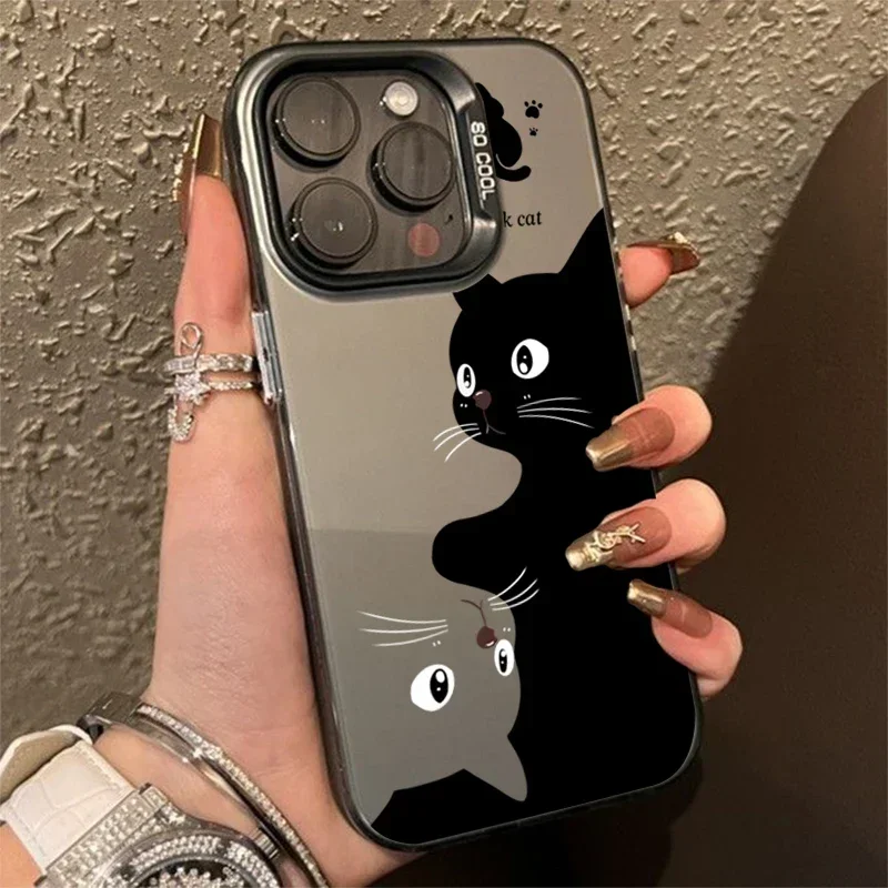 

Cute Cartoon Black Cat Case For Redmi Note 13 12 Turbo 11 Pro Plus 10 Pro Max 12S 11S Redmi 12 4G 13C Silicone TPU Cover