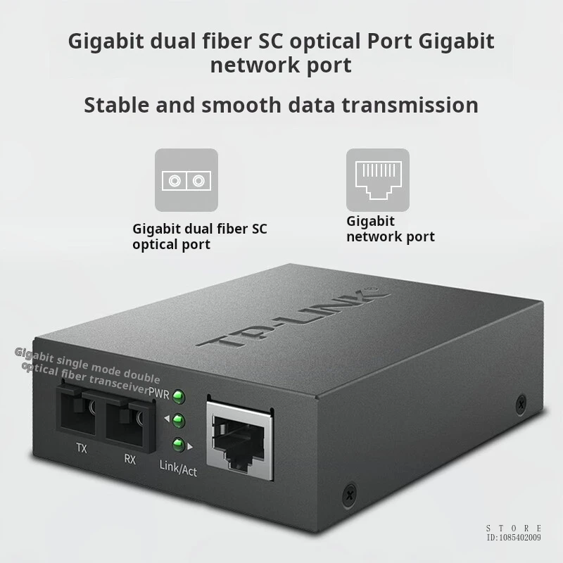 Imagem -03 - Tp-link Gigabit Transceptor de Fibra Óptica Modo Único Dual-fibra 20 Quilômetros 2sc Mais 1ge Comprimento de Onda: 1310nm Tl-fc31220 Set