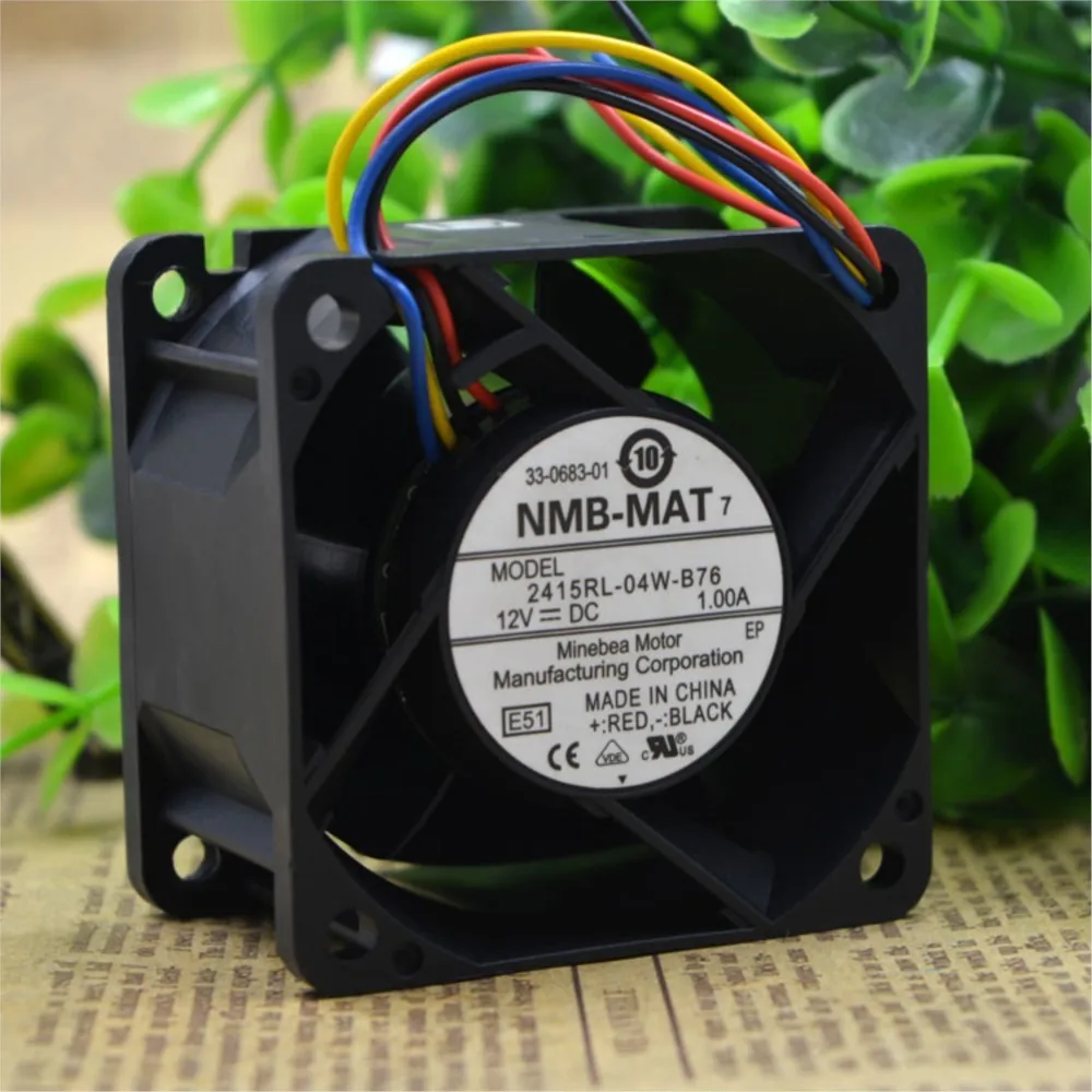 NMB 2415RL-04W-B76 6038 6 cm 12 V 1,00 A serverkoelventilator axiale ventilator voor elektronica, servers en industriële koelsystemen