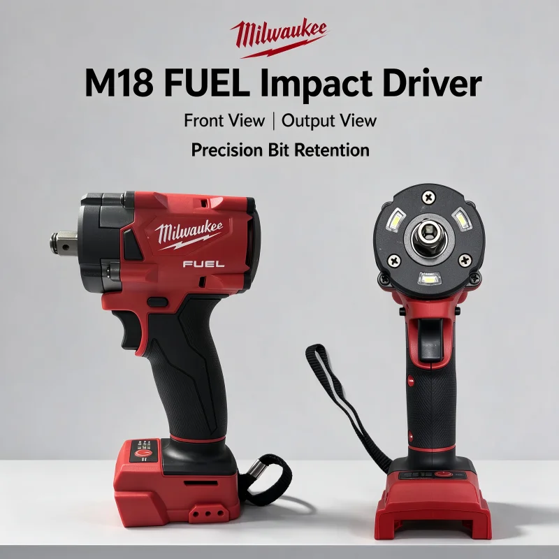 100% New M18 Milwaukee 1/2' Brushless Cordless Impact Wrench 650N.m 3500RPM with 3LED Lights Compact Torque Wrench Power Tool