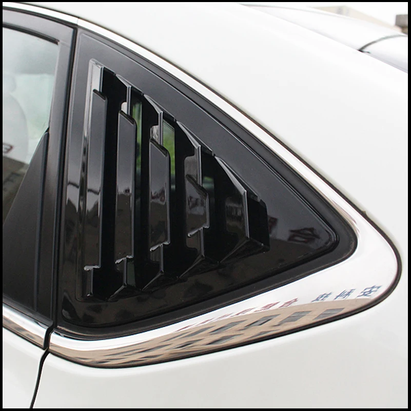 Car Styling For Nissan Sentra Sedan 2013-2019 Rear Window Blind Shades Louver Vent Molding Cover Sticker Trim Auto Accessories