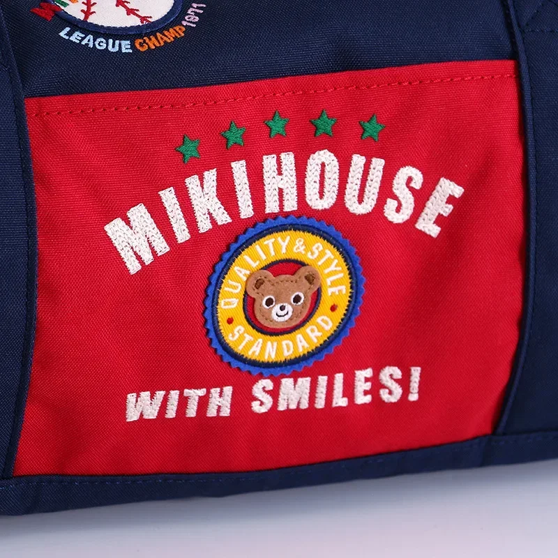 Bolso de mano con diseño de oso de dibujos animados para niños, bolsa de viaje cruzada, de gran capacidad, estilo japonés