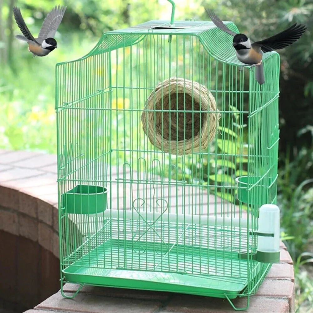 Bird Feeding Trough Bird Cage Water Bowl Bird Half Round Food Box Bird Feeding Bowl Splash-proof Cup Bird Cage Accessories