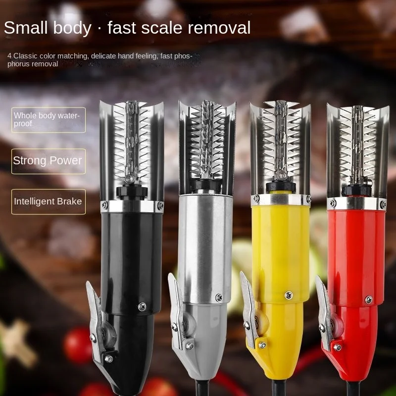 

Electric Kitchen Tool 120W Fish Scaler Remover Included Efficient and Fast Electric Fish Descaler with Waterproof Design