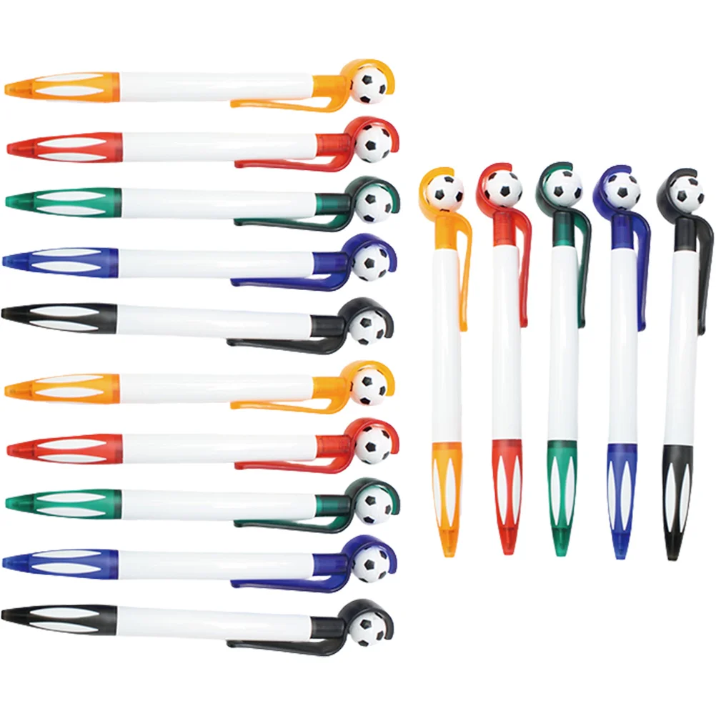 

15 Pcs Football Ballpoint Pen Office Child Black Ink Pens Soccer Pencils 145X2CM Plastic Fun Goodie Bag Favors