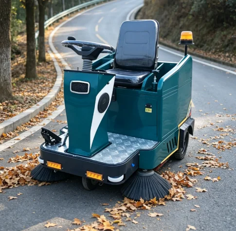 Customized DM-2100H Property Cleaning Sweeping Machine Ride On Electric Industrial Road Floor Scrubber Sweeper For Sale