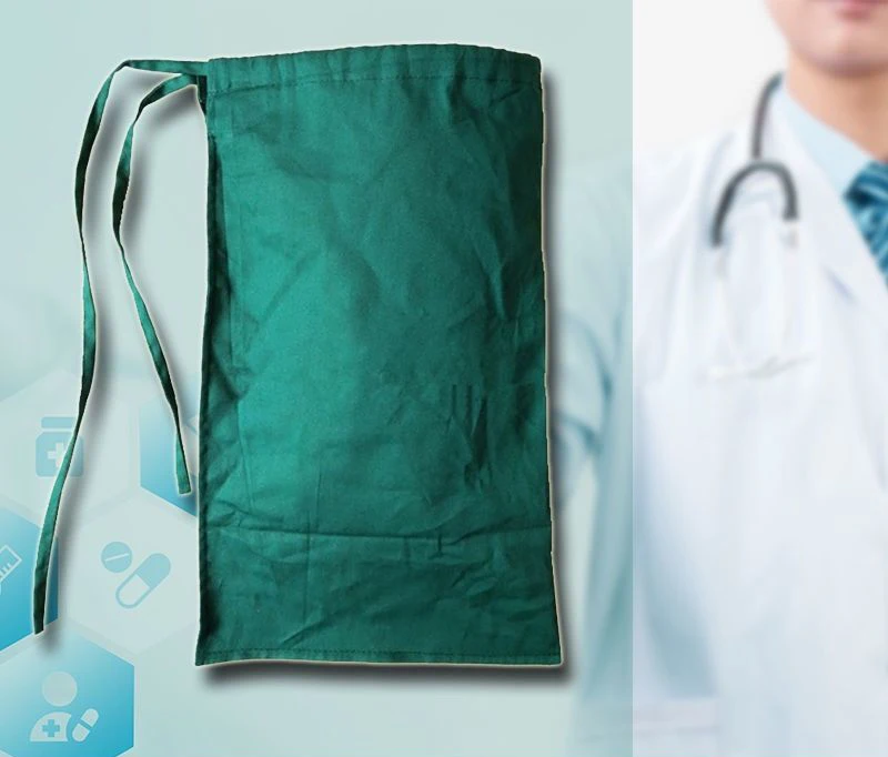 

Oral Dental Instruments Surgical Bag Cotton Ball Cloth Pocket Cloth Bag Pocket with Drawstring Mouth Dark Green