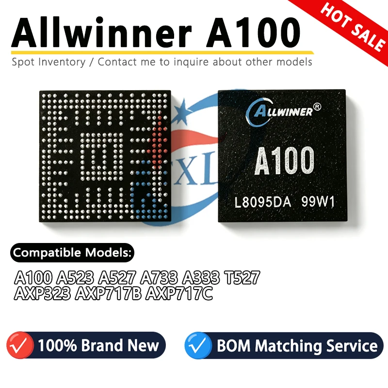 Import-ALLWINNER A100 A523 A527 A537 A733 A333 T527 AXP323 AXP717B AXP717C Processor CPU Chip IC 100% Brand New