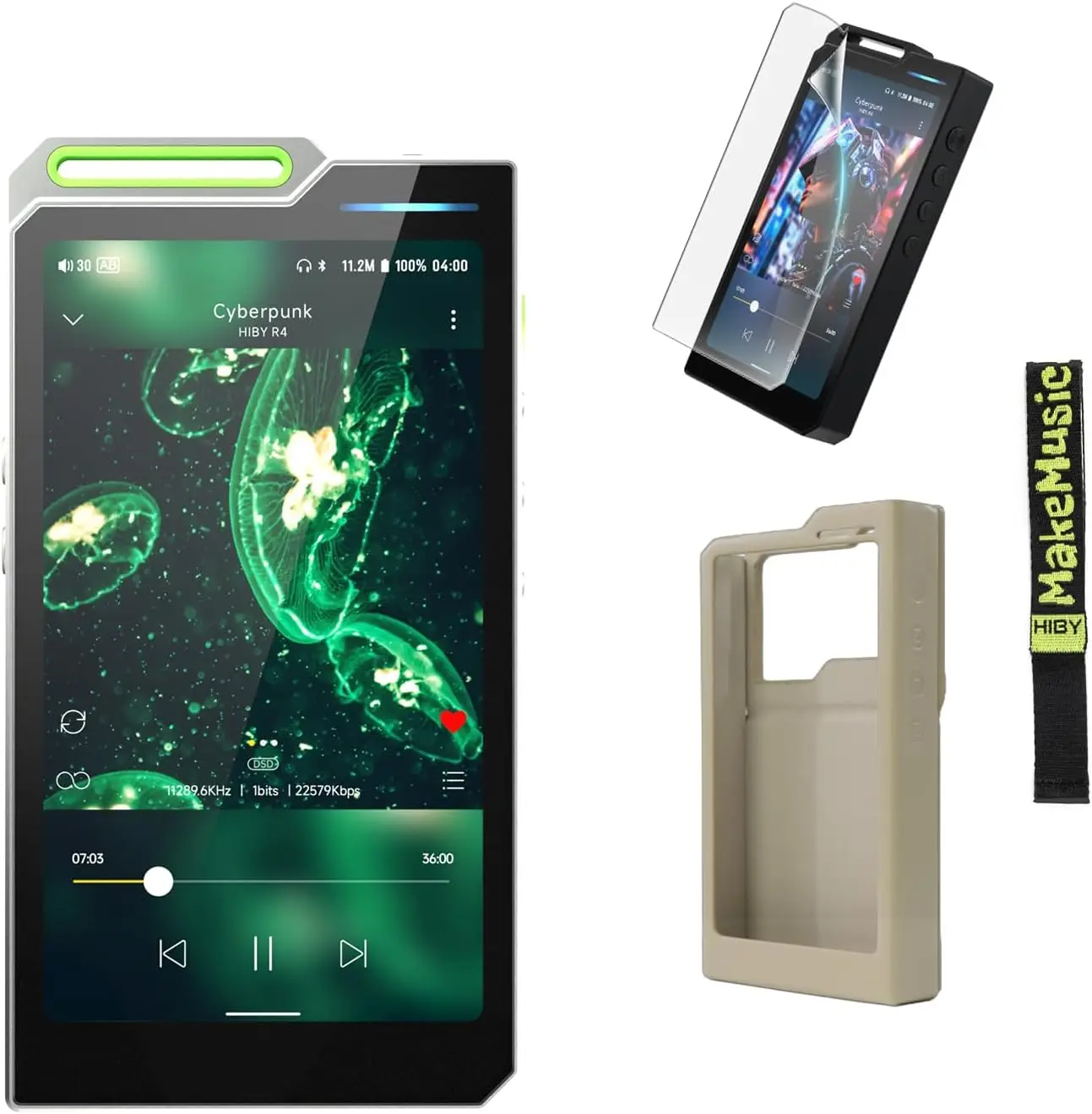 

R4 mp3 mp4 Players & Accessories Set（Green）