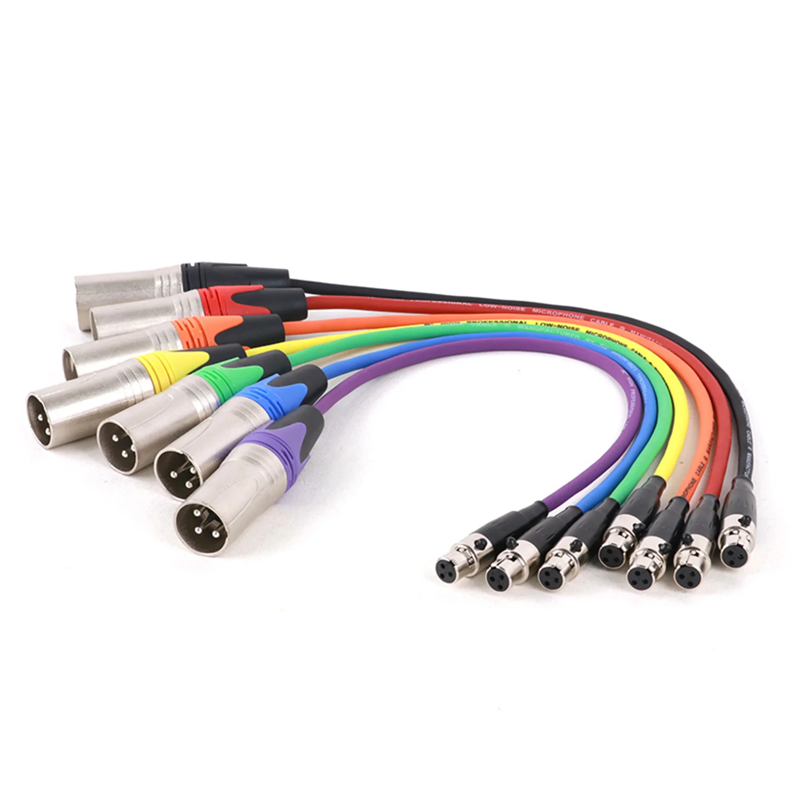 0.3M-15M Colorful Mini XLR 3Pin to 3Pin XLR Audio Cable for Microphone Camera Male to Female Audio Line adapter Shielded Cable