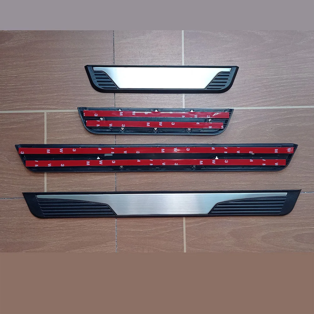 Fit Jeep AVENGER EV Electric 2024 2025 2022 Door Sill Scuff Plate Pedal Pad Protector Guard Stainless Steel Car Accessories
