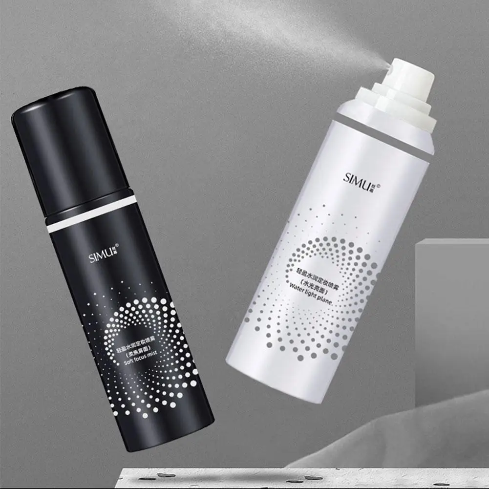 Spray fijador de maquillaje de 100ml, base hidratante de larga duración, fijación de maquillaje en aerosol, maquillaje facial para mujeres, ajuste de acabado X0O3