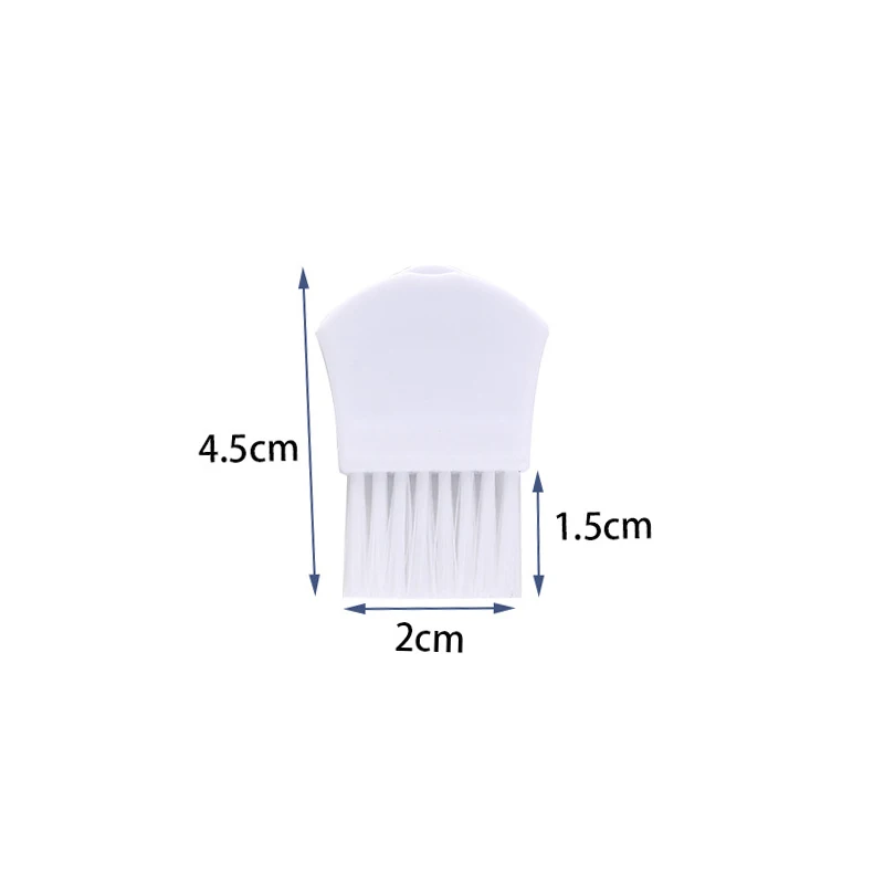 10pcs Mini Cleaning Brushes Anti Static Nylon Bristle PP Handle White 4.5cm Clean Computer Keyboard Mobile Phone Maintenance