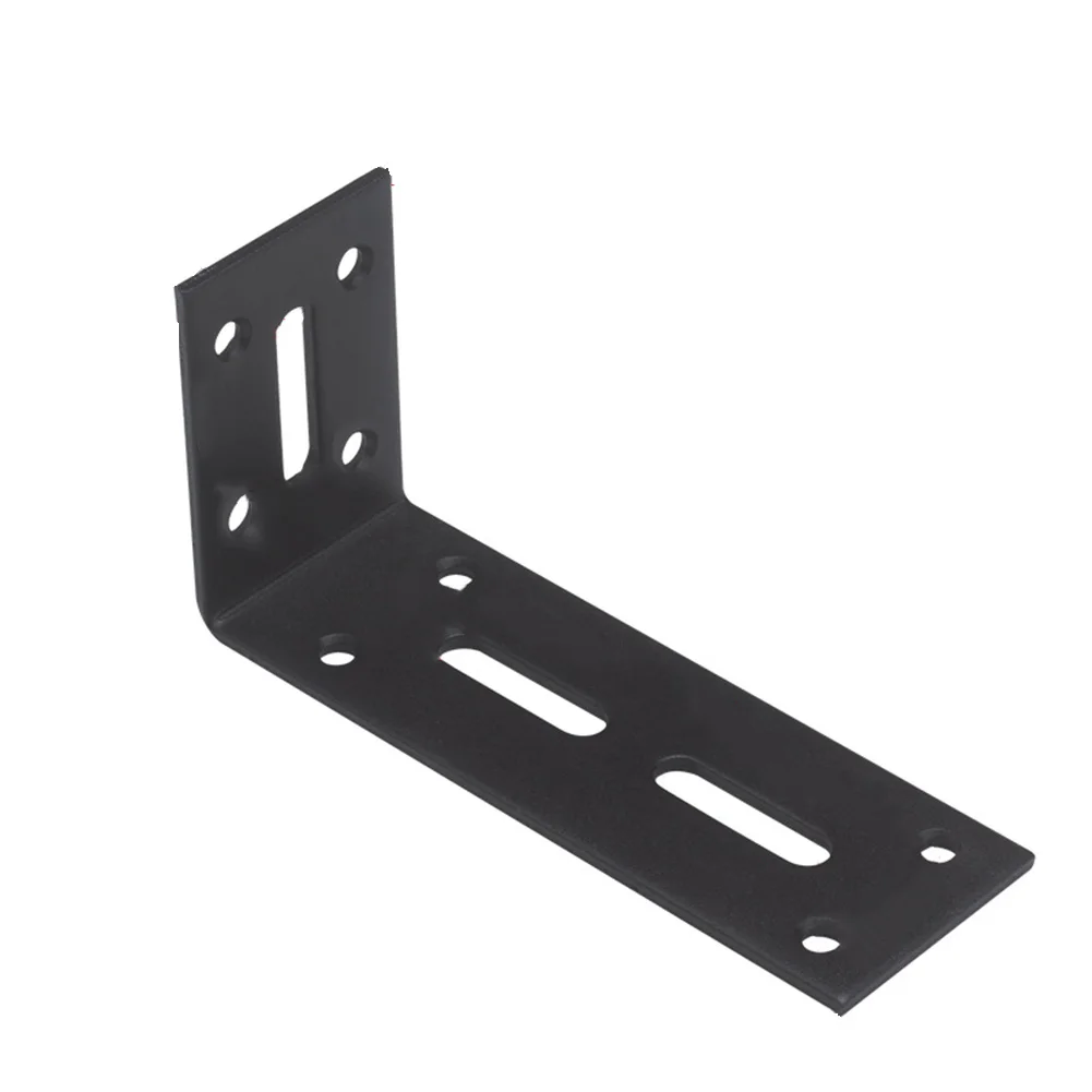 60pcs L Shape Corner Brackets 90 Degrees Angle Connector Fixing Bracket Black Angle Brackets For Furniture Mounting Brackets