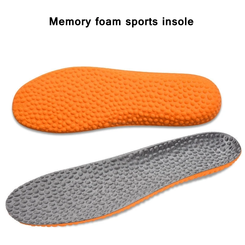 Memory Foam Sport Insoles Providing Excellent Shock Absorption and Cushioning Feet Relief Insoles Men Women Orthopedic Shoe Pad