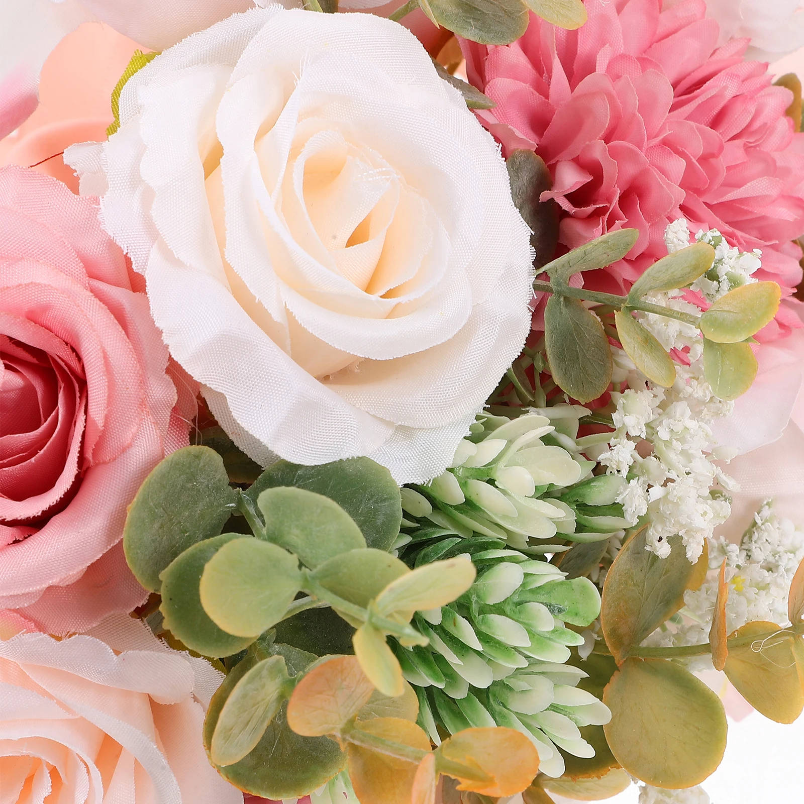 

Artificial Wedding Bridal Bouquet Rose Simulation Realistic Fake Rose Bouquet Romantic Rustic Wedding Table Centerpiece