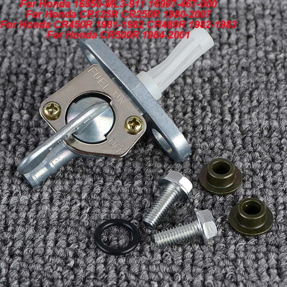 

Fuel Tap Gas Petrol Valve Fuel Tank Switch For Honda CR125R CR250R 1980-2007 CR450R 1981-1982 CR480R 1982-1983 CR500R 1984-2001