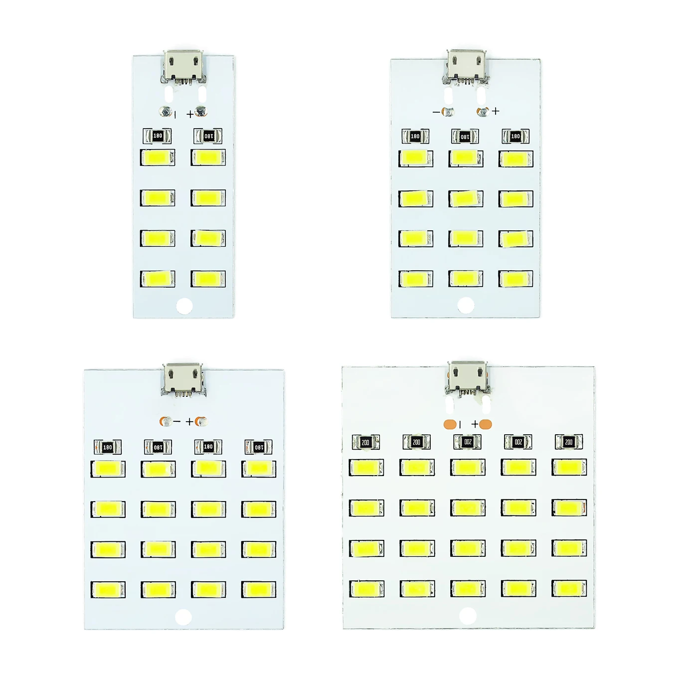 8/12/16/20 Beads White 5730 SMD Light 430mA~470mA USB Emergency Light Electronic DIY