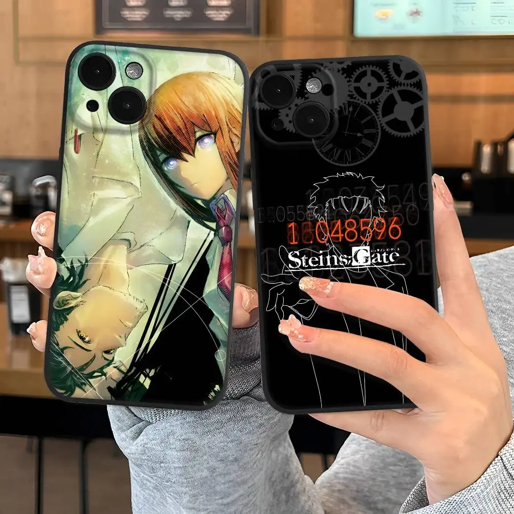 أنيمي الساخن S-ستينز G-Gate جراب هاتف آيفون 16 15 14 13 12 11 برو ماكس البساطة الصغيرة قصيرة غطاء مقاوم للصدمات