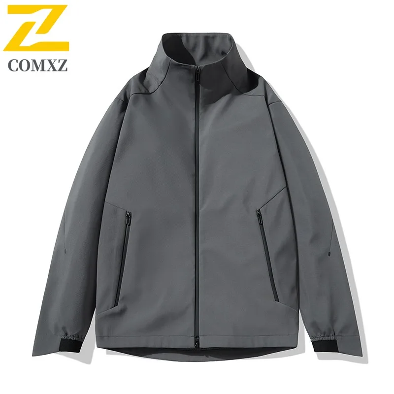 

COMXZ 2025 Men Spring Autumn New Korean Style Trendy Casual Sports Jacket waterproof and windproof lightweight windbreaker Coat