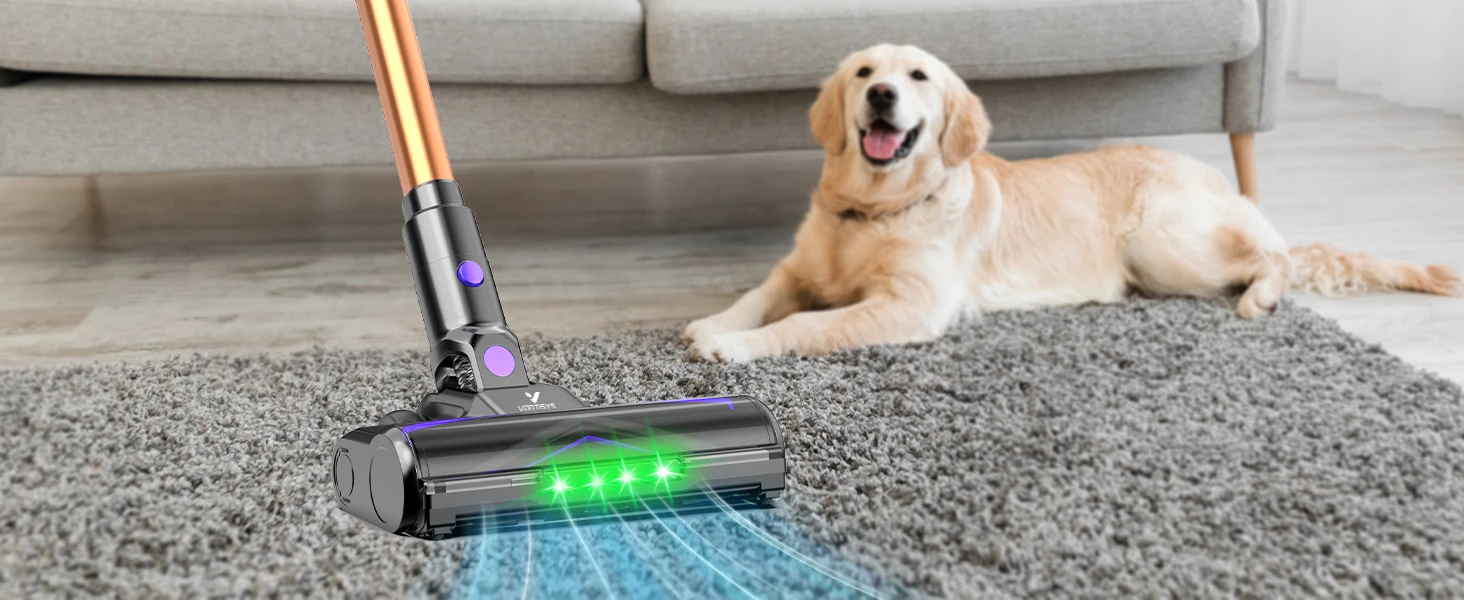 Vortisys V2 Akku-Staubsauger, 500W bürstenloser Motor, 36 V/2200 mAh Akku, geeignet für Boden, Teppich, Sofa, Matratze – Detail 7