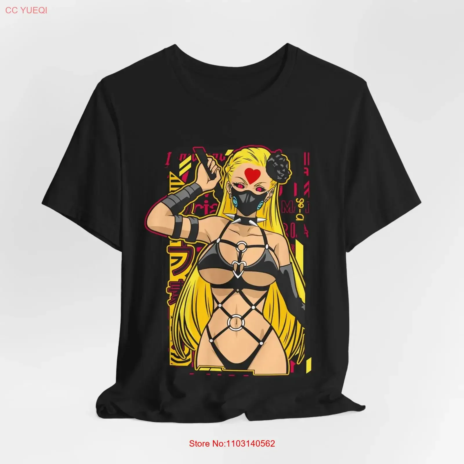 Camiseta Anime Waifu con Diseño D OS, Estilo Otaku Vintage, Lavada, Versátil, Cómoda, Gráfica, Unisex, Casual, Elástica, Transpirable para Hombre