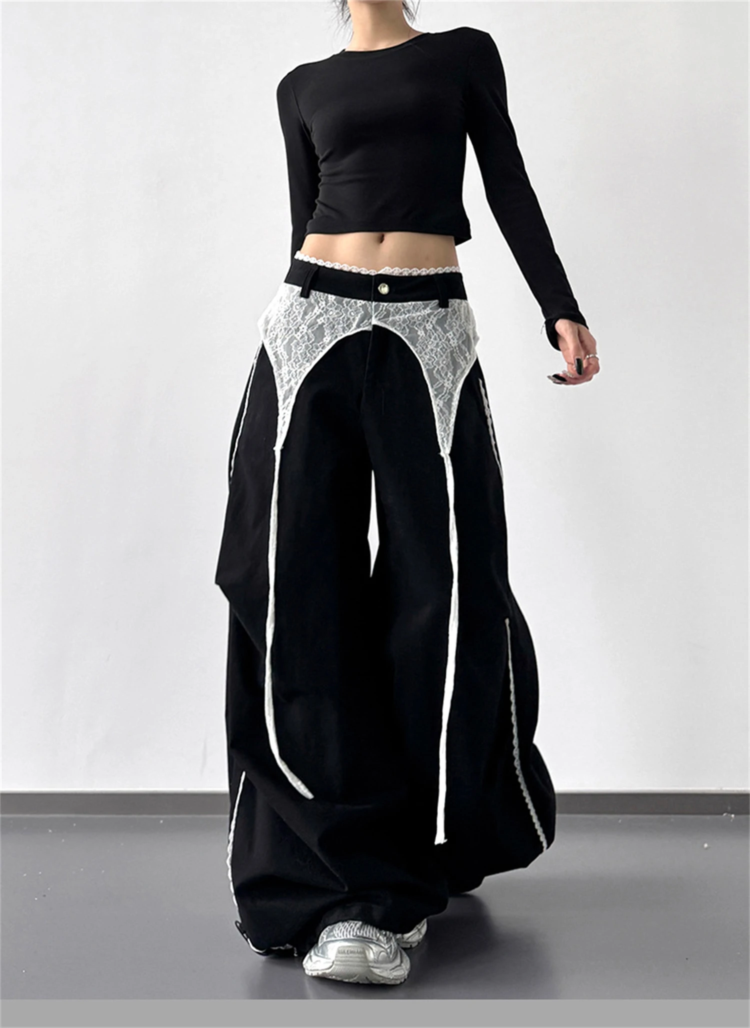 y2k Patchwork Wide Leg pants XU グランジ 完売品 S8670b71949b343468637648c9483f
