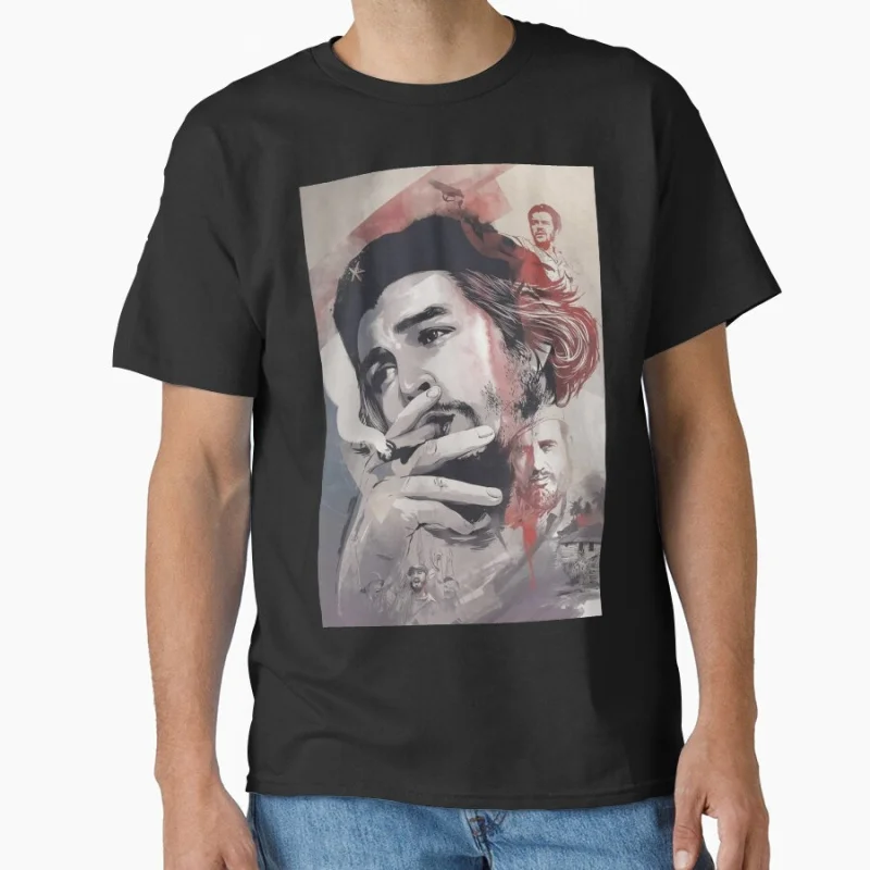 

Che Guevara Revolution Retro Freedom Fighter Cuba Socialist symbol vintage T-shirt large size Tops S-6xl