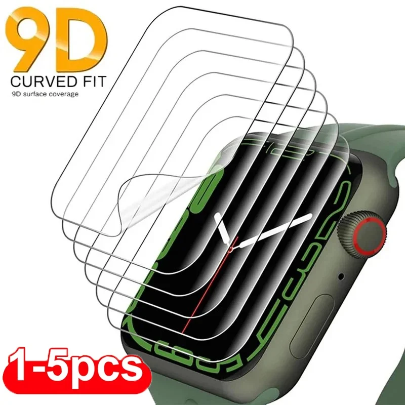 

Soft Hydrogel Film For Apple Watch 9 8 7 6 5 4 SE 45mm 44mm 42mm 41mm 40mm 38mm Screen Protector Watch Series Ultra 3 2 1 49MM