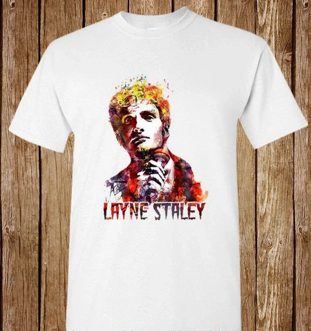 

Uomo Alice In Chains Layne Staley New T-Shirt Unisex Summer Short Sleeves Cotton T-Shirt Fashion