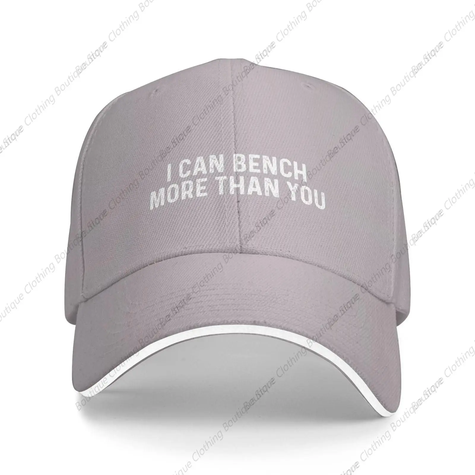 

I Can Bench More Than You Hat Men Baseball Hats Trendy Cap Gray