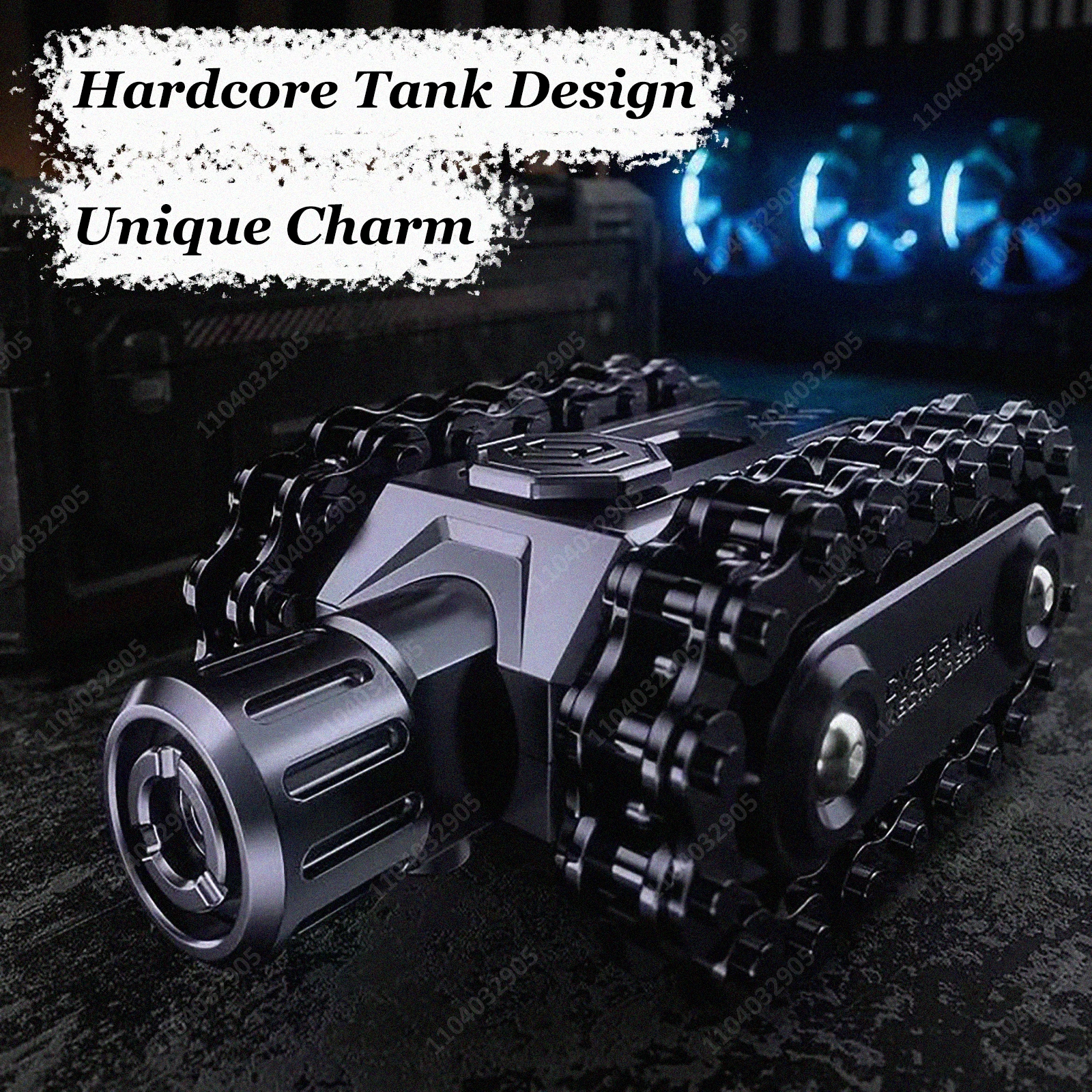 EDC خزان تململ لعبة والعتاد سلسلة تململ سبينر الدوار والمنزلق المغناطيسي مع نقرات اللمس لتخفيف التوتر أداة الأولاد الهدايا #4