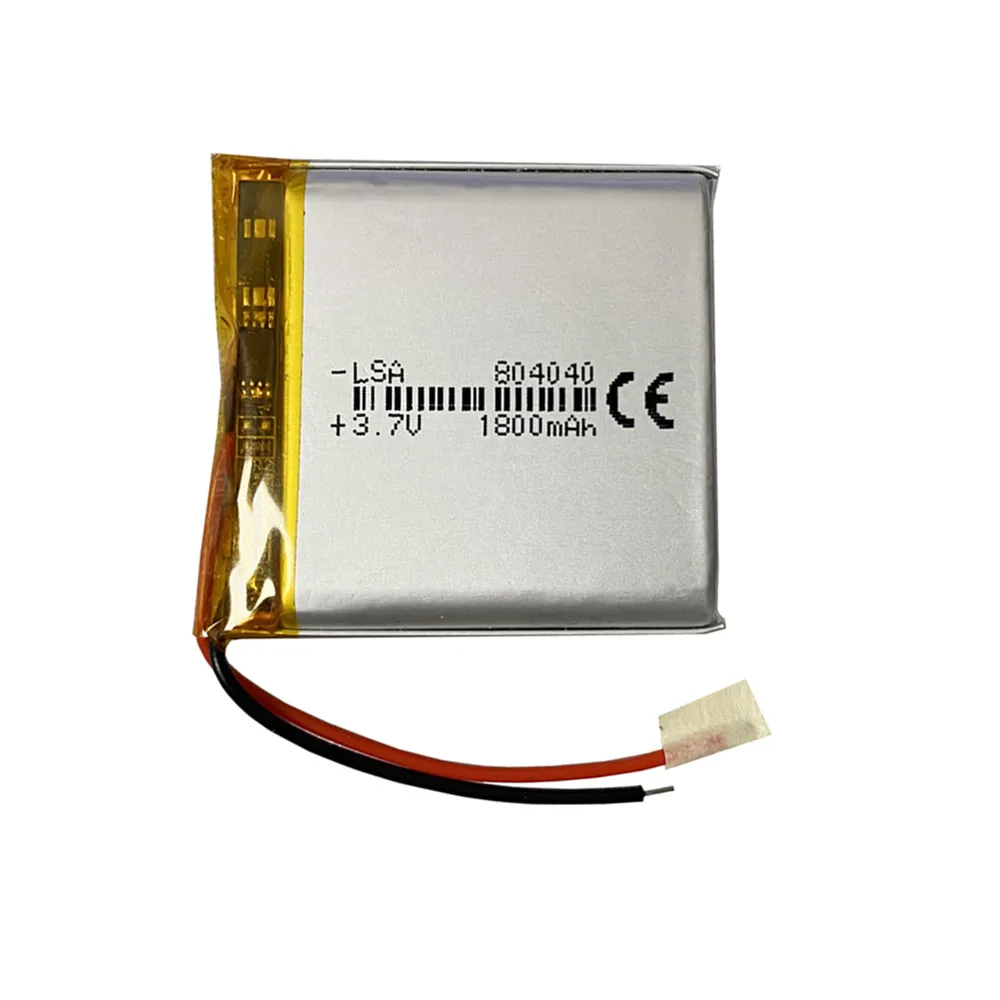 10 قطعة/الوحدة 804040 3.7 فولت 1800 مللي أمبير ليثيوم بوليمر بطارية قابلة للشحن ل Mp3 GPS PSP DVD الهاتف المحمول لعبة فيديو مسجل قيادة اللعب