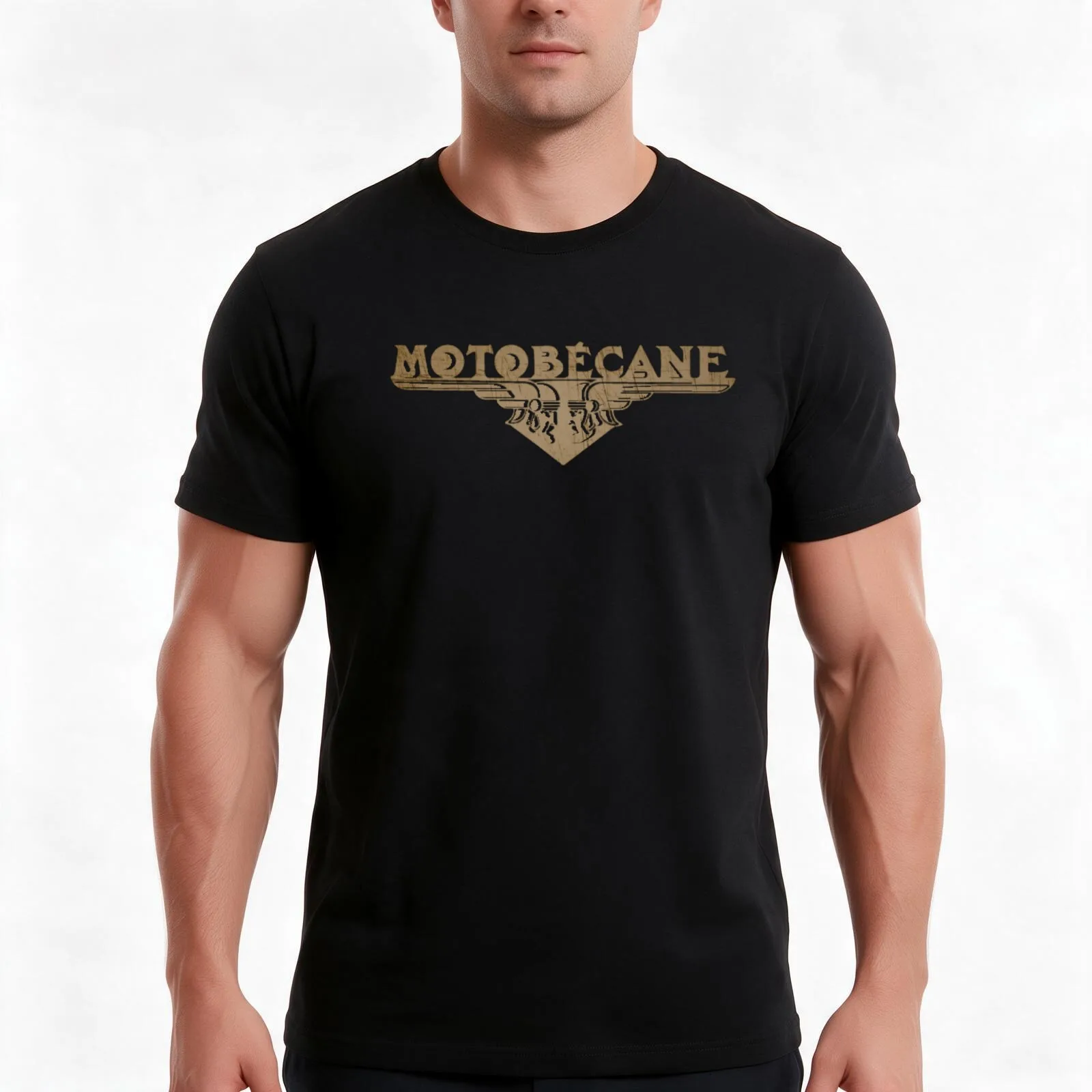 motobecane T-Shirt, Summer Casual Cotton Tee, Oversized Streetwear Tops, Vintage Graphic Print, Loose Fit Short Sleeve