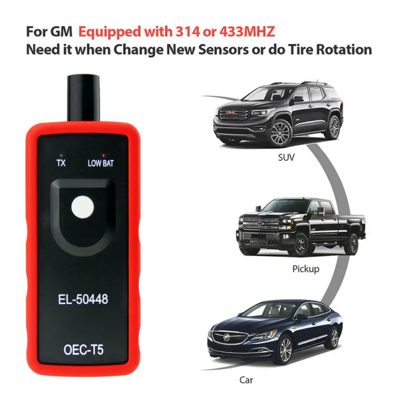 Car TPMS Relearn Tool EL-50448 OEC-T5 Car Tire Pressure Monitor Sensor Reset Tool for Opel GM Buick Chevrolet Vehicles EL50448